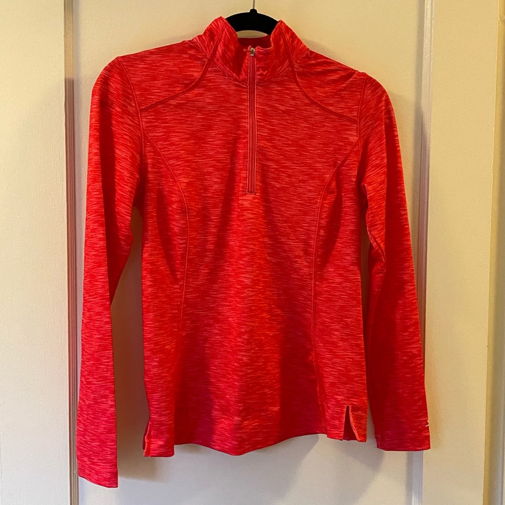 Women's Slazenger Pink/Red Athletic Pullover | Golf 1/4 Zip | XS